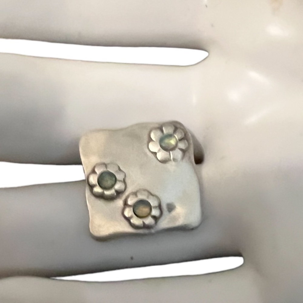 Israel silver 925 Pendant with opal stones‎ unique and rare